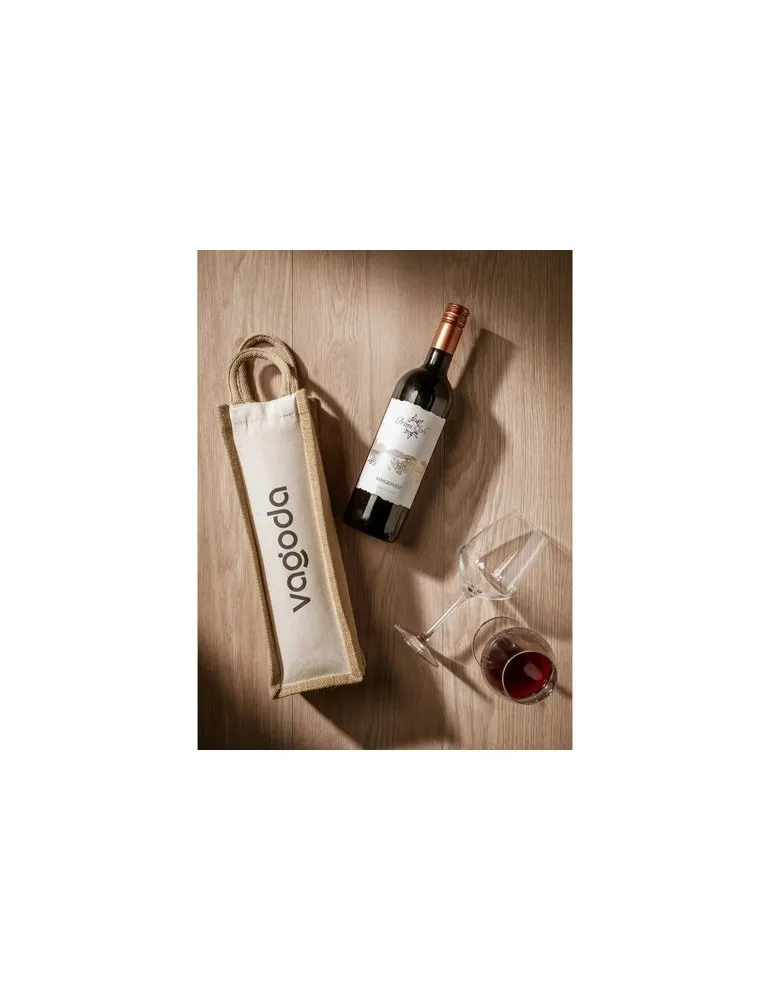 Jute Canvas Wine Bag sac à vin