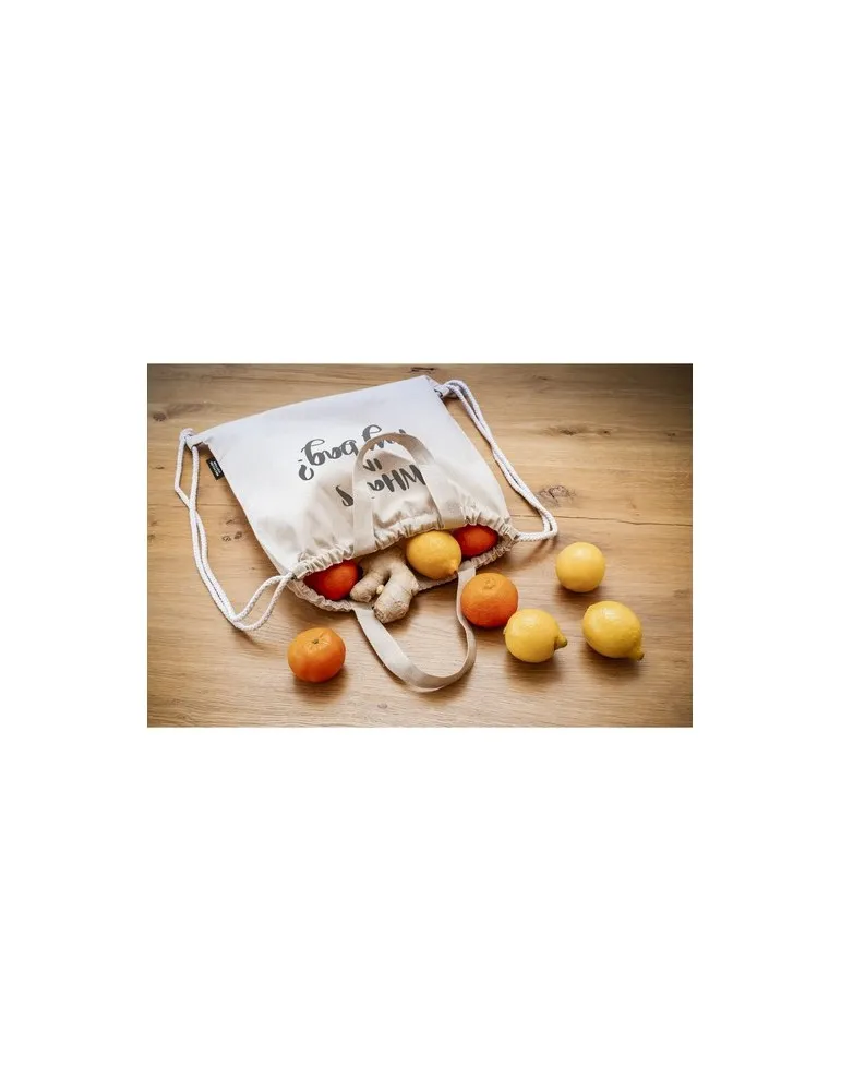 GRS Recycled Cotton PromoBag Plus (180 g/m²) sac à dos objet promo petit budget