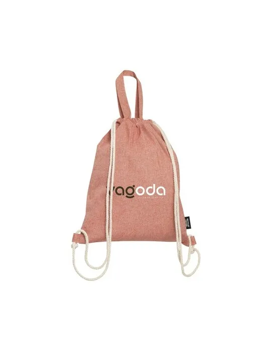 GRS Recycled Cotton PromoBag Plus (180 g/m²) sac à dos impression logo haute qualité