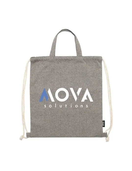 GRS Recycled Cotton PromoBag Plus (180 g/m²) sac à dos personnalisable avec votre logo