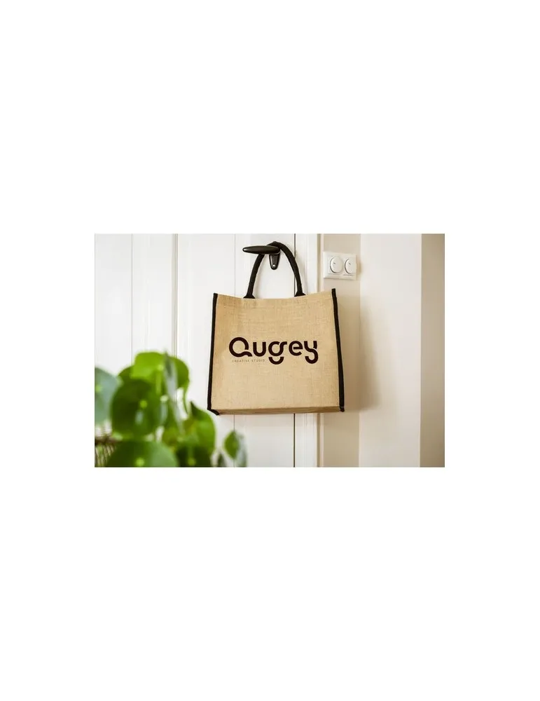 Gerona Jute Shopper sac shopping personnalisation rapide en France