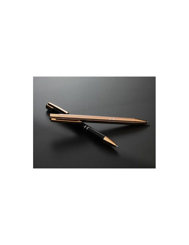 Ebony RCS Recycled Alu Rose Gold stylo accessoire événementiel unique