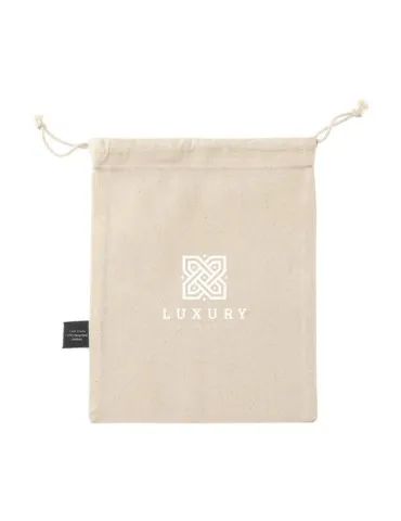 Gift Pouch Naturel GRS Recycled Cotton (150 g/m²) S