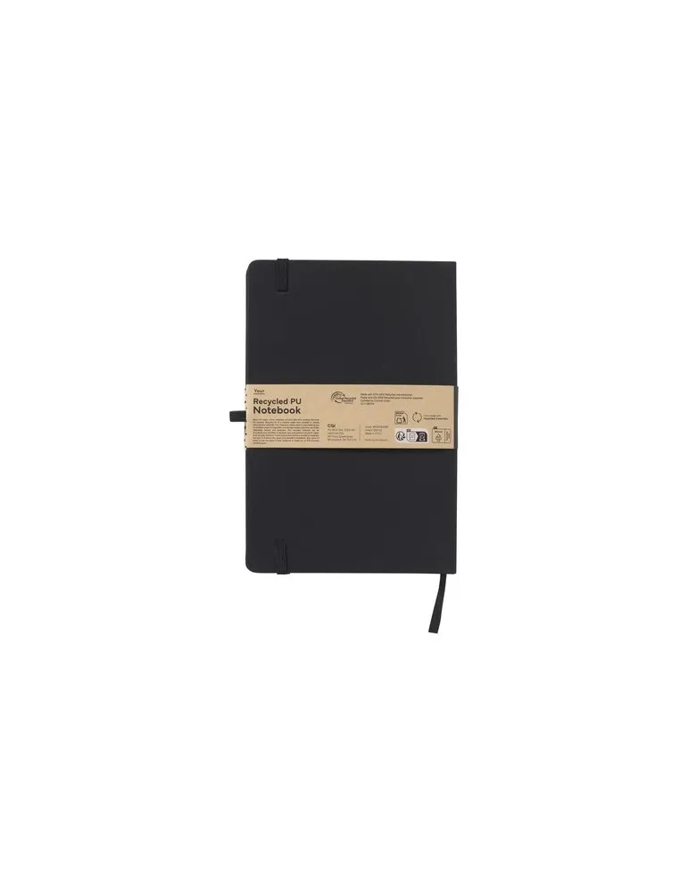 Recycled GRS PU Notebook A5 goodies publicitaire événementiel