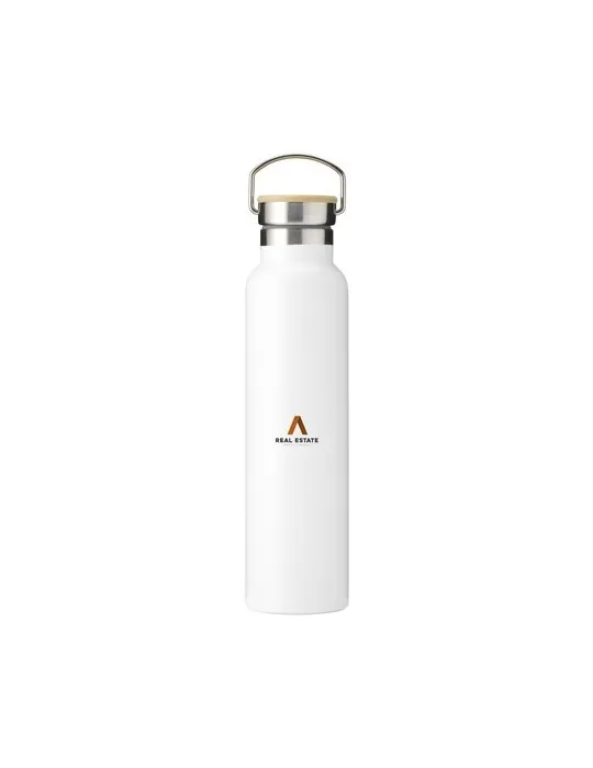 Nordvik RCS Recycled Steel 750 ml bouteille impression logo haute qualité