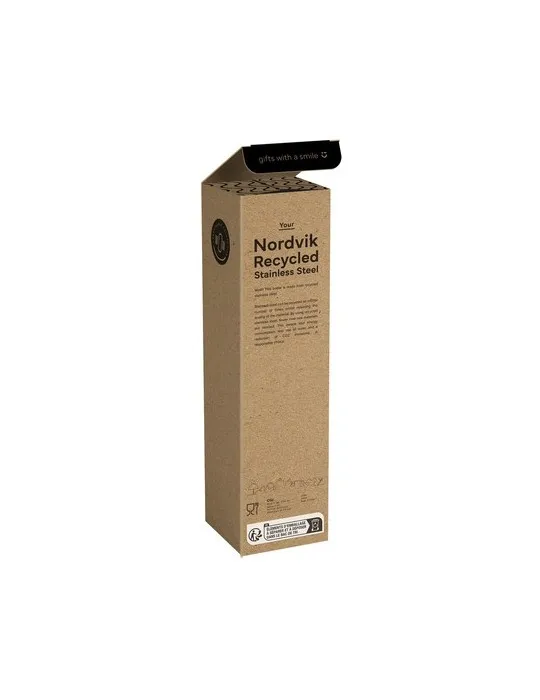 Nordvik RCS Recycled Steel 750 ml bouteille marquage couleur éclatante