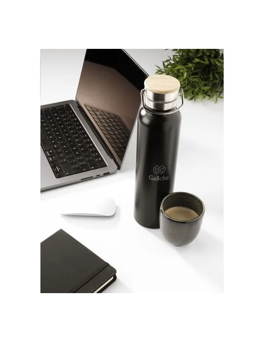 Nordvik RCS Recycled Steel 750 ml bouteille marquage laser ultra précis