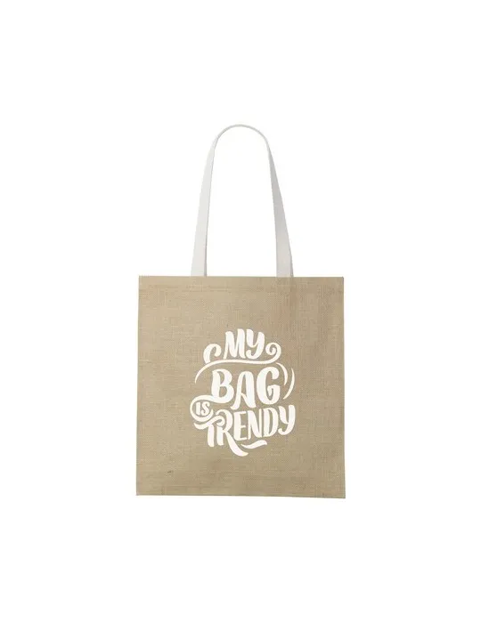 Madrid Jute Shopper sac shopping impression haute définition