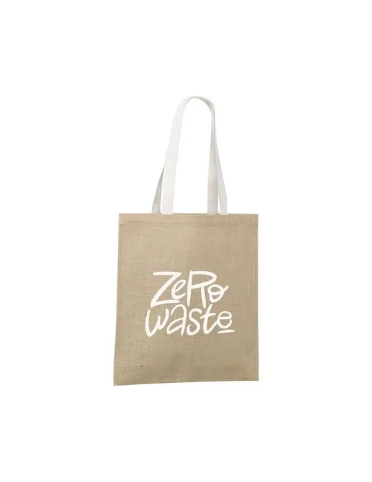 Madrid Jute Shopper sac shopping marquage laser ultra précis