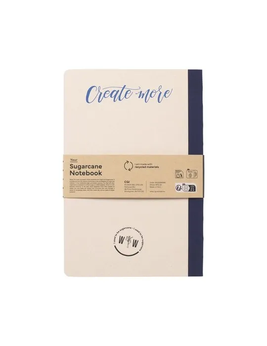 Sugarcane Notebook A5 cadeau affaires élégant