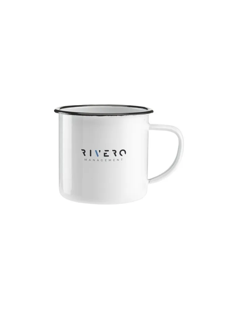 Retro Mug Émail 350 ml personnalisation sur mesure