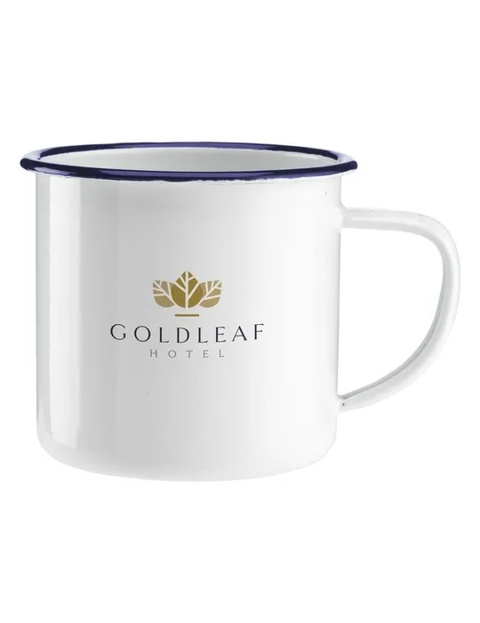 Retro Mug Émail 350 ml personnalisable avec votre logo