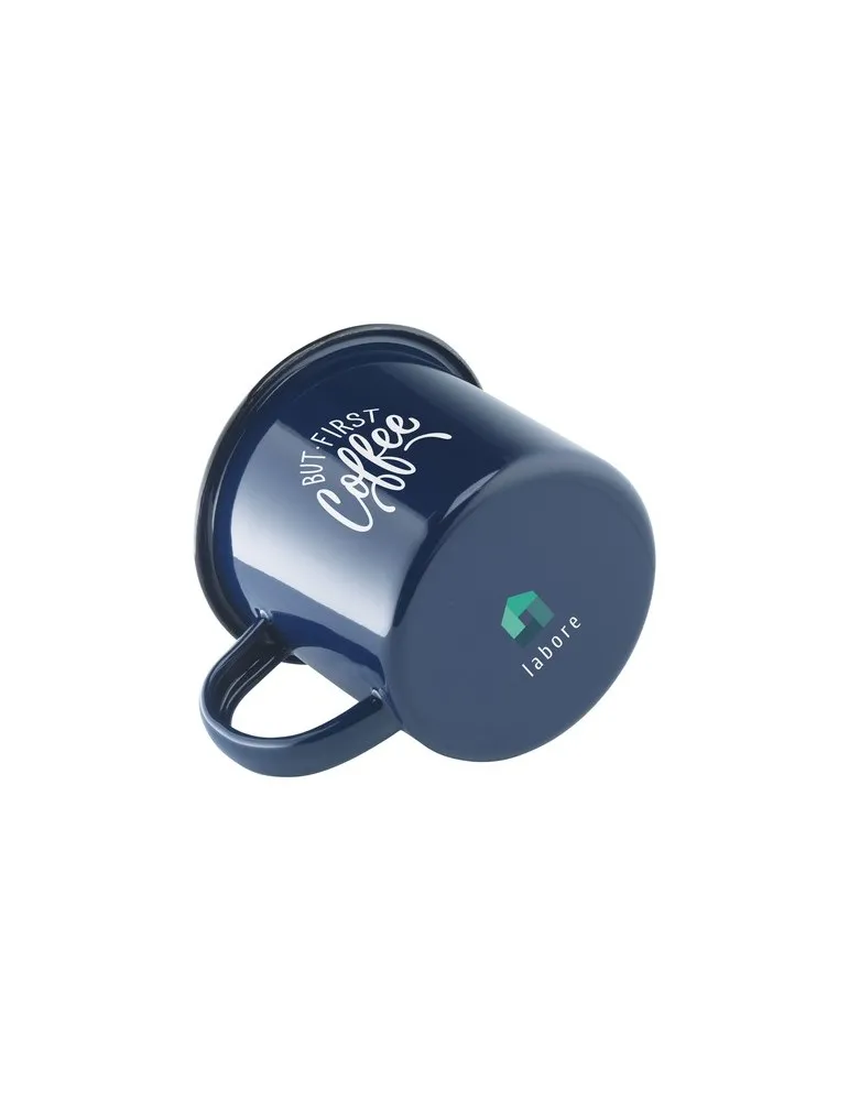 Retro Mug Émail 350 ml personnalisable avec votre logo