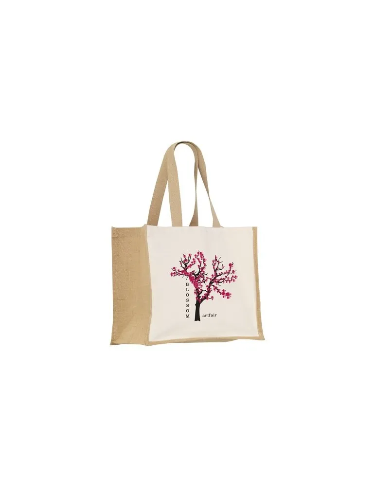 Jute Canvas Shopper (320 g/m²) sac shopping cadeau entreprise pas cher