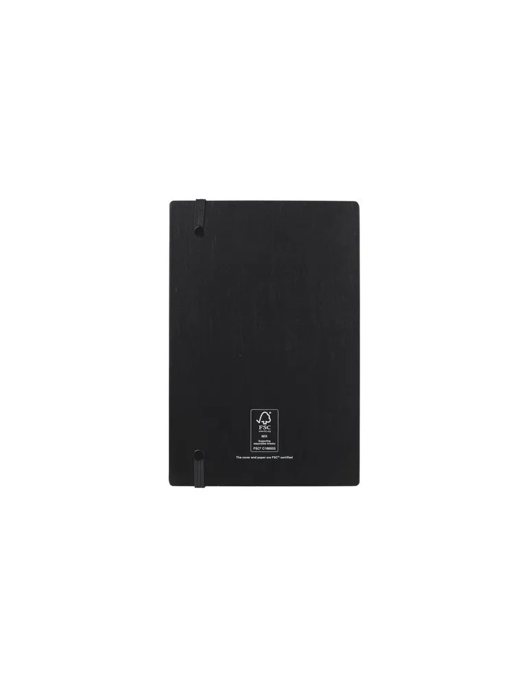 Bamboo Journal Naked Spine Notebook Black A5 marquage laser ultra précis