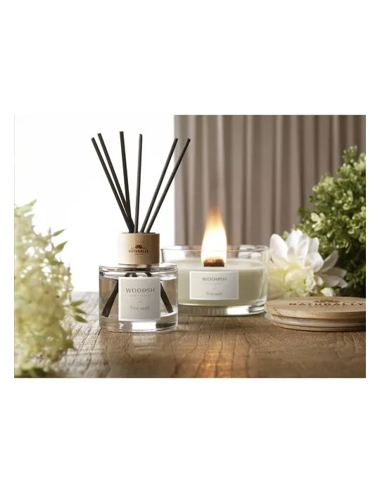 Wooosh Flame Scented Candle Fine Oudh marquage laser ultra précis