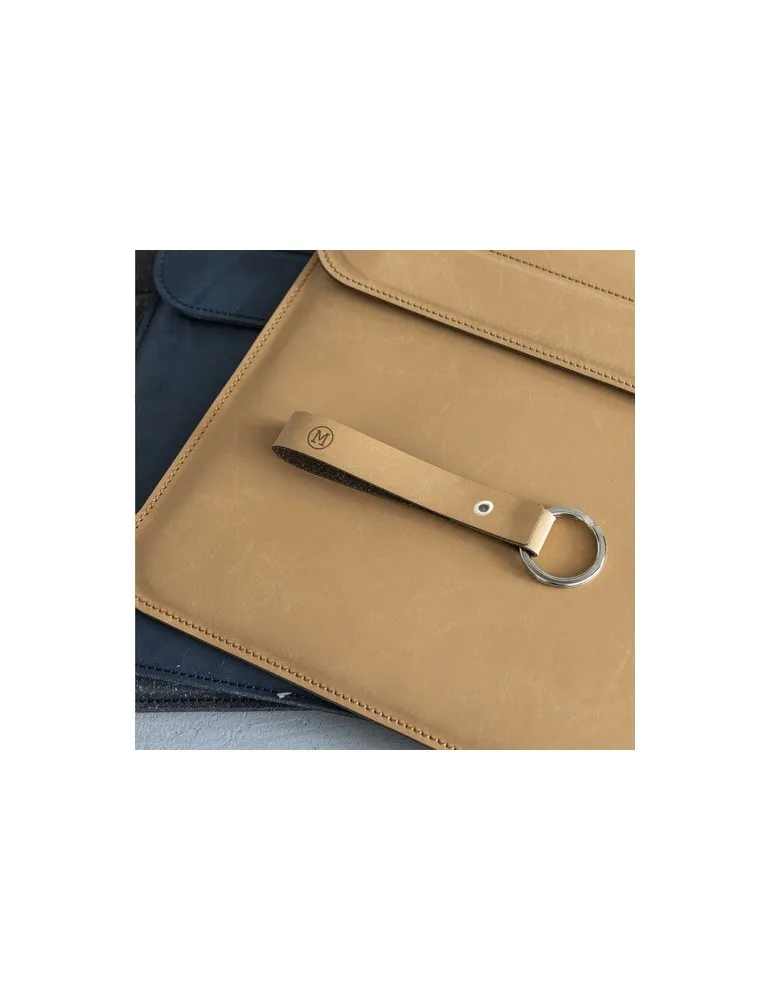 Recycled Leather Keyring porte-clés accessoire événementiel unique