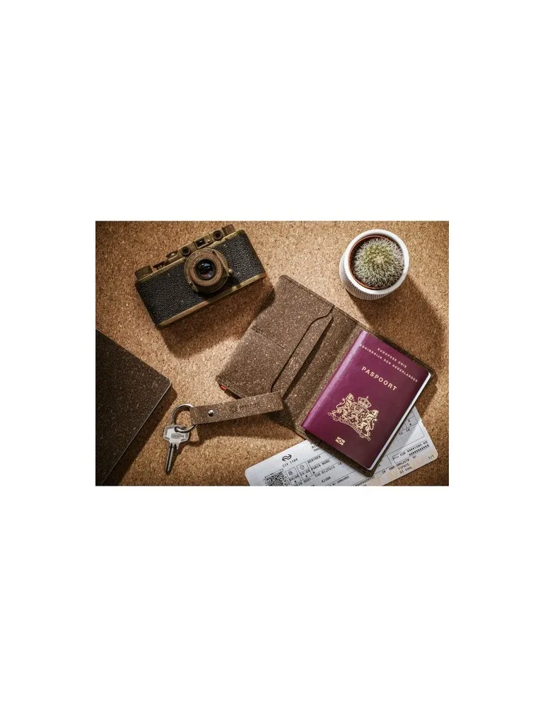 Recycled Leather Keyring porte-clés cadeau entreprise pas cher