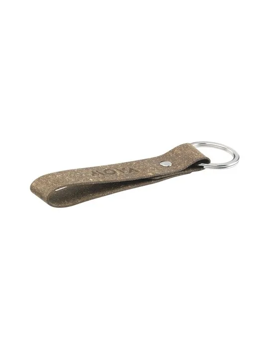 Recycled Leather Keyring porte-clés cadeau affaires élégant