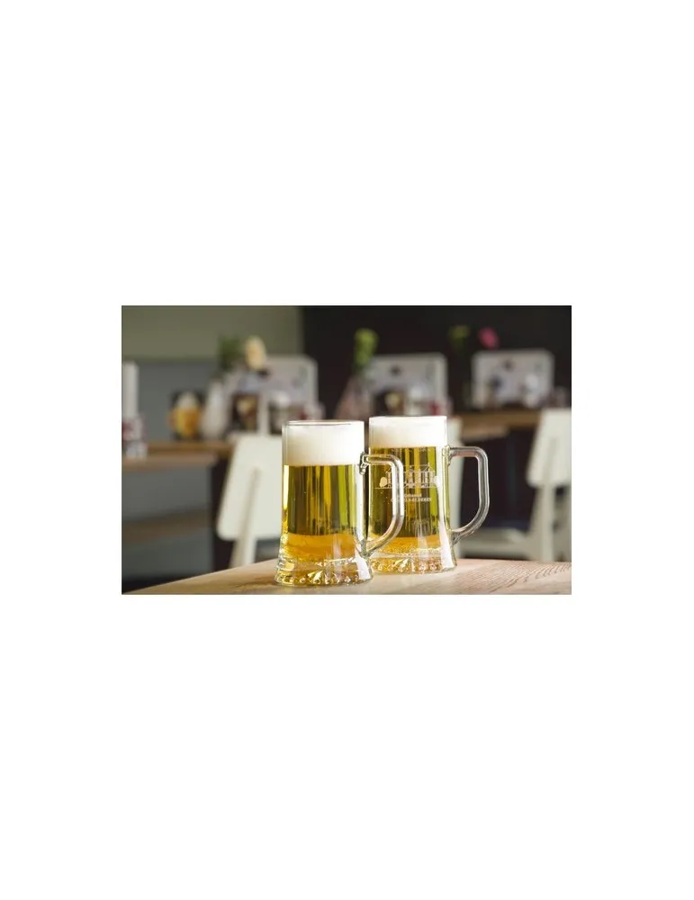 Bock de bière XL 500 ml personnalisable avec votre logo