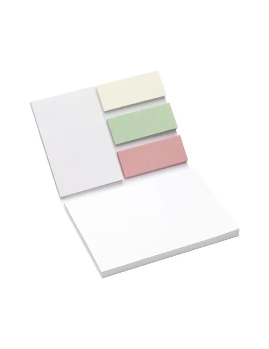 Memo Sticky Notes and Markers Recycled Paper bloc-note
