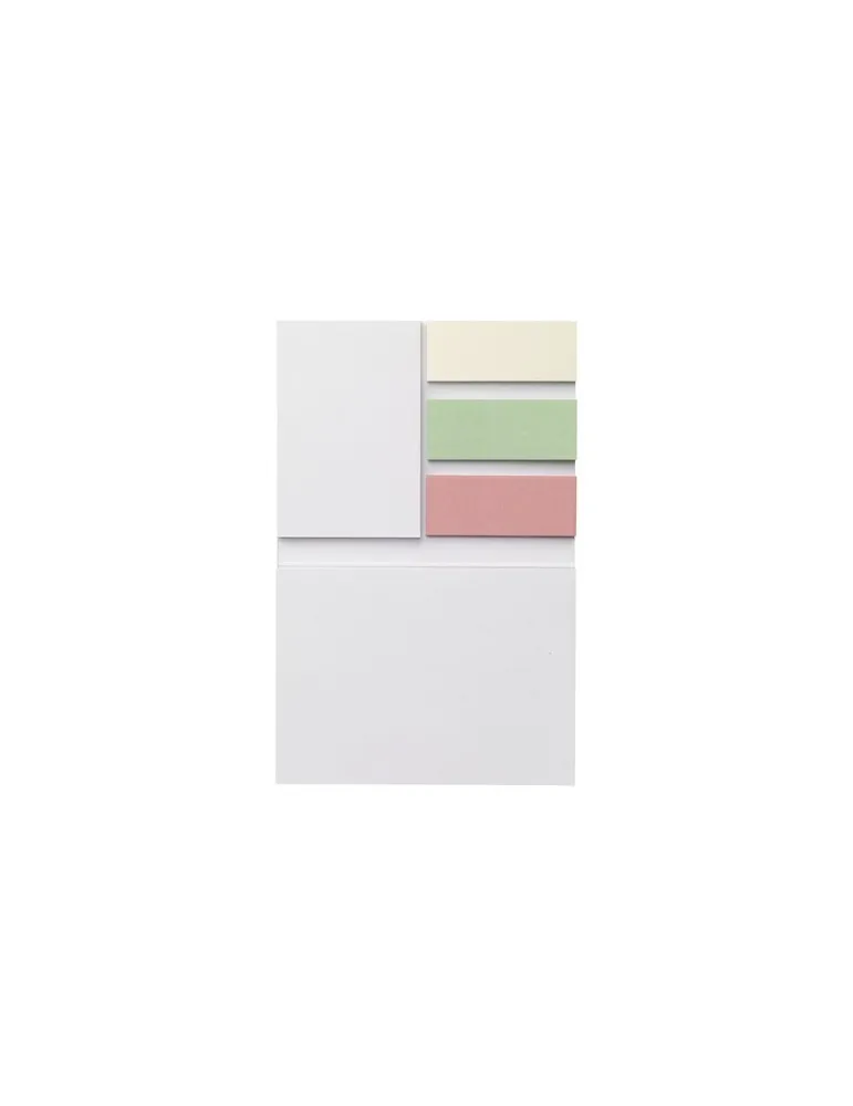 Memo Sticky Notes and Markers Recycled Paper bloc-note