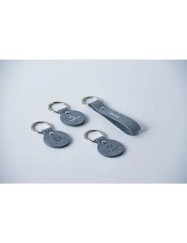 Recycled Denim Textile Keyring porte-clés