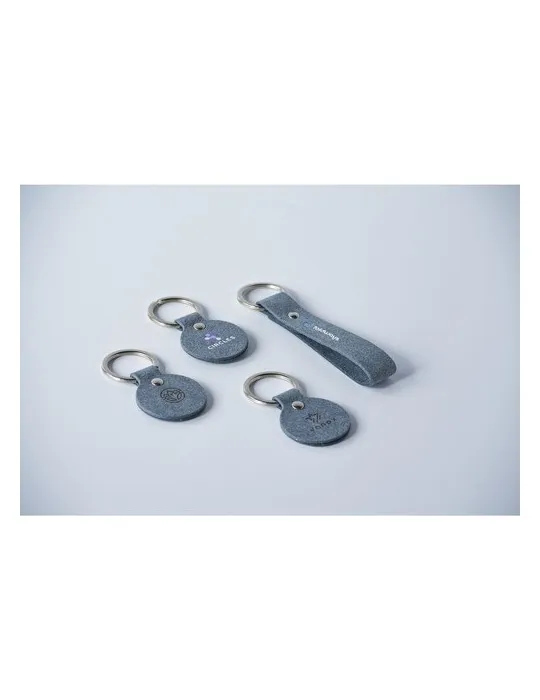 Recycled Denim Textile Keyring porte-clés