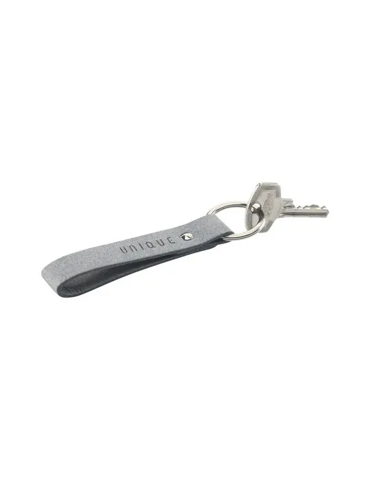 Recycled Denim Textile Keyring porte-clés impression haute définition