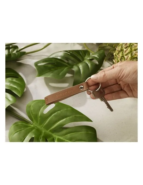 Vegan Pineapple Leather Keyring porte-clés objet publicitaire robuste