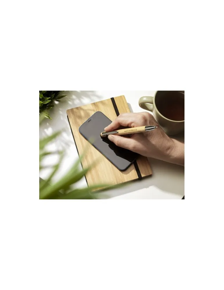 Luca Touch Bamboo stylo tactile personnalisable avec votre logo
