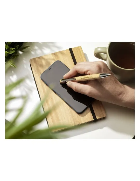 Luca Touch Bamboo stylo tactile personnalisable avec votre logo