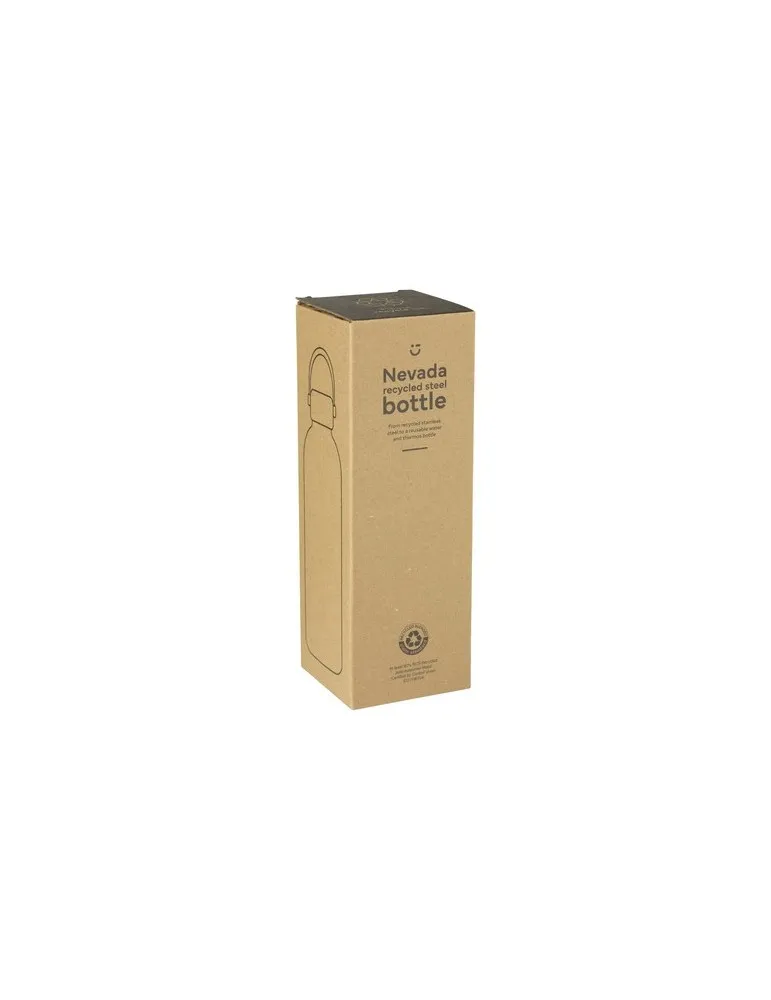 Nevada RCS Recycled Steel Bottle 500 ml bouteille objet promotionnel éco-responsable