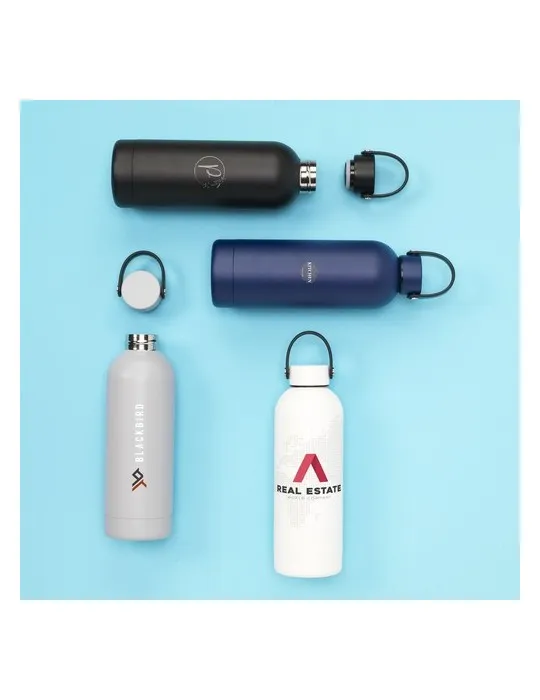 Nevada RCS Recycled Steel Bottle 500 ml bouteille goodies personnalisé en stock