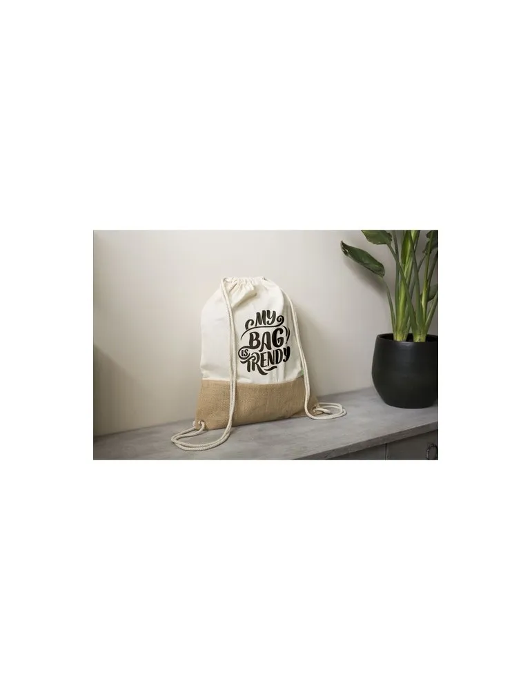 Combi Organic Backpack (160 g/m²) sac à dos personnalisable avec votre logo