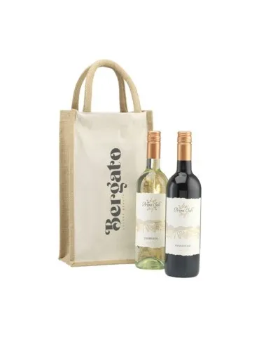 Jute Canvas Double Wine Bag sac à vin