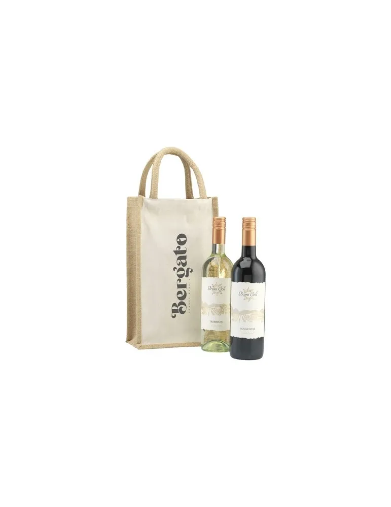 Jute Canvas Double Wine Bag sac à vin