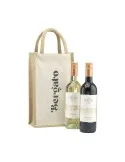 Jute Canvas Double Wine Bag sac à vin