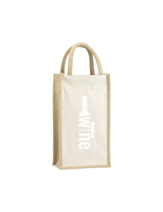 Jute Canvas Double Wine Bag sac à vin