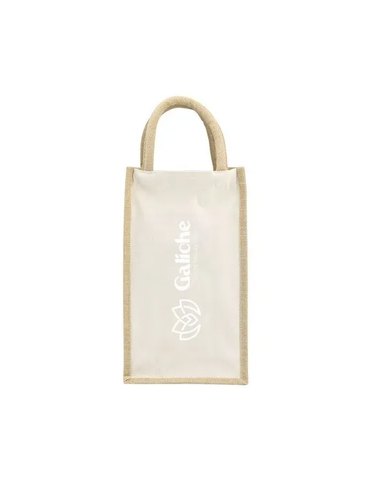 Jute Canvas Double Wine Bag sac à vin