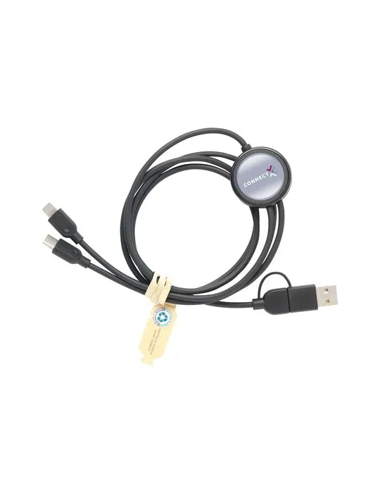 Charging Cable RCS Recycled ABS-TPE câble de charge goodies entreprise design