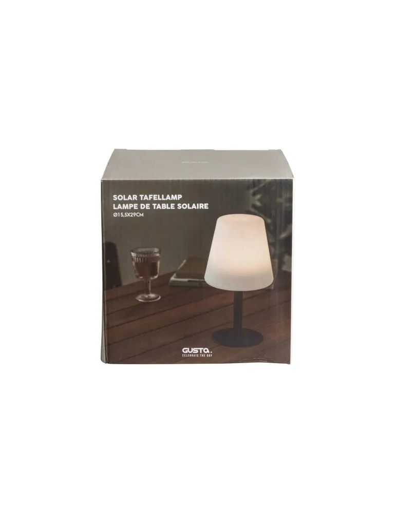 Gusta Lampe de table solaire personnalisable avec votre logo