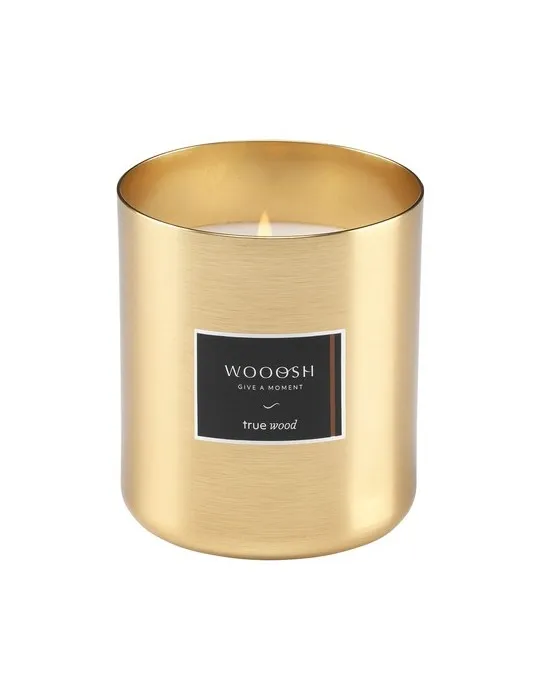 Wooosh Scented Candle True Wood bougie parfumée personnalisable avec votre logo