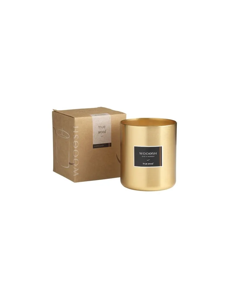 Wooosh Scented Candle True Wood bougie parfumée goodies publicitaire événementiel