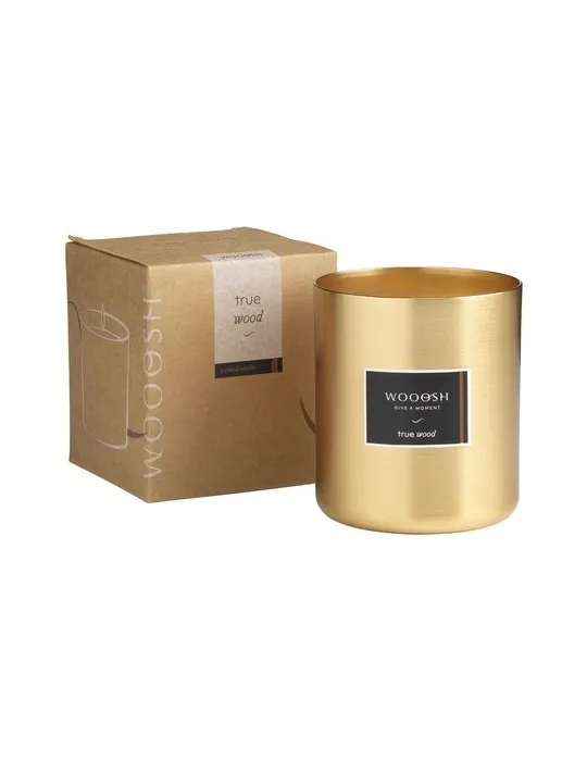 Wooosh Scented Candle True Wood bougie parfumée goodies publicitaire événementiel