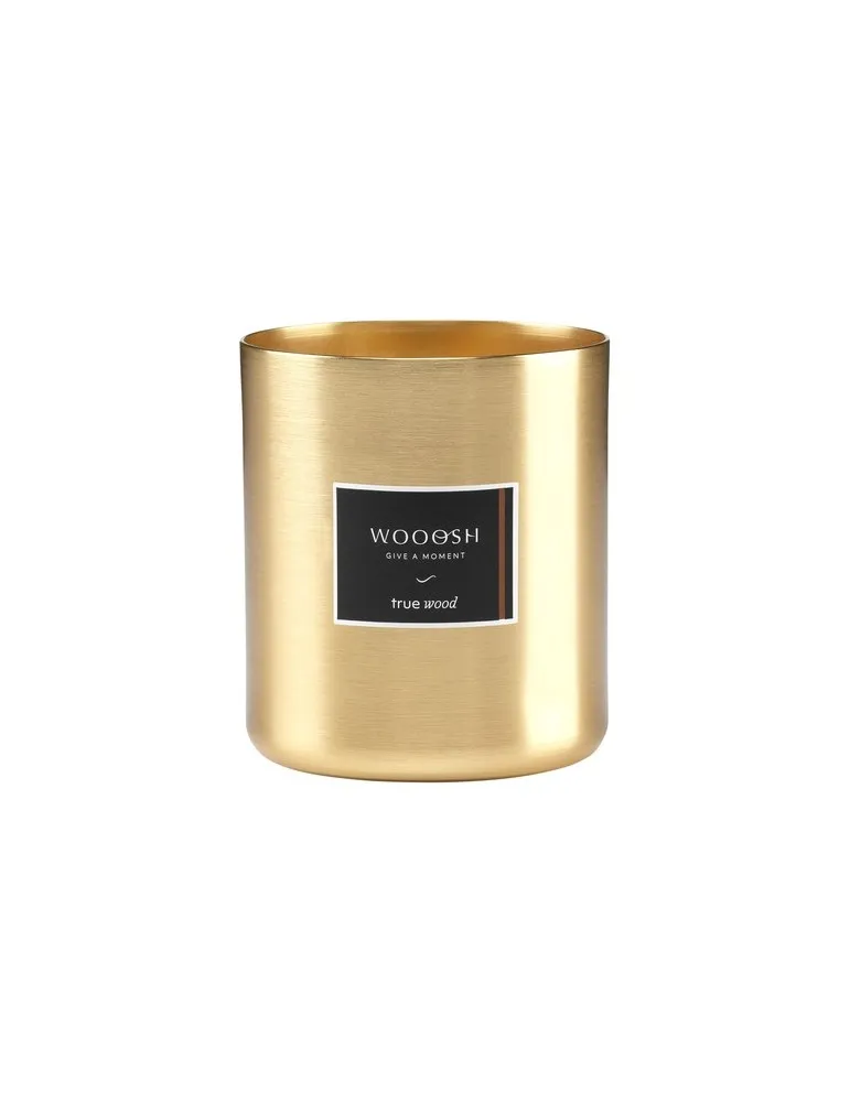 Wooosh Scented Candle True Wood bougie parfumée objet publicitaire robuste