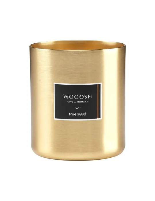 Wooosh Scented Candle True Wood bougie parfumée objet publicitaire robuste