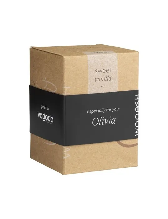 Wooosh Scented Candle Sweet Vanilla bougie parfumée goodies publicitaire événementiel