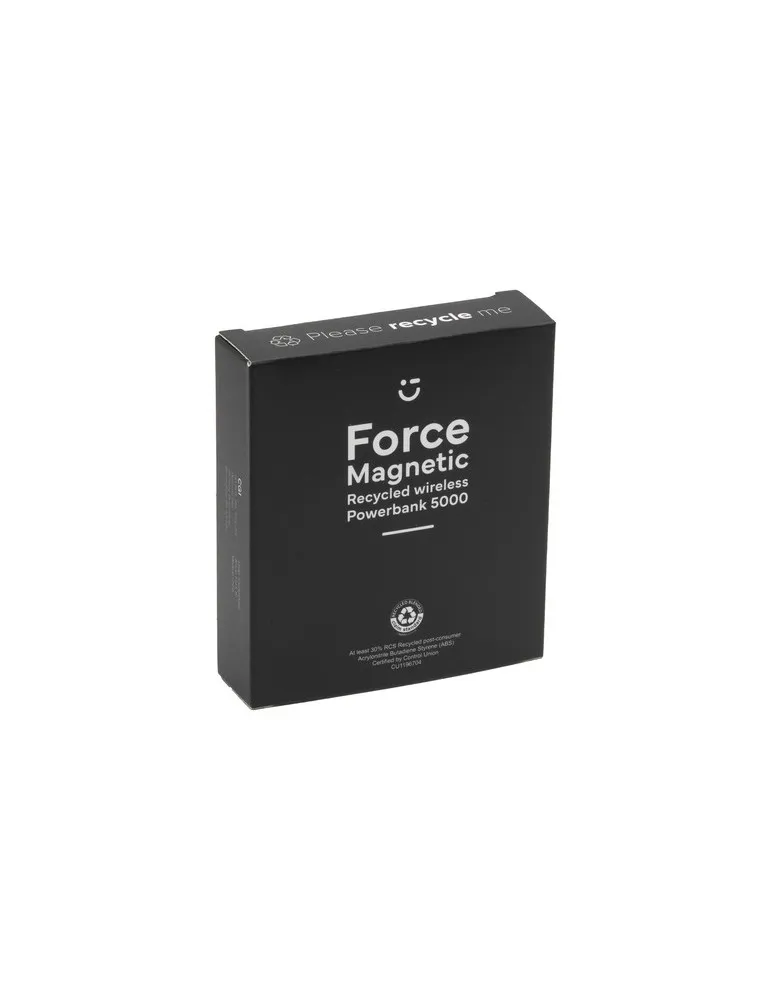 Force Magnetic RCS Recycled Wireless Powerbank 5000 personnalisation sur mesure