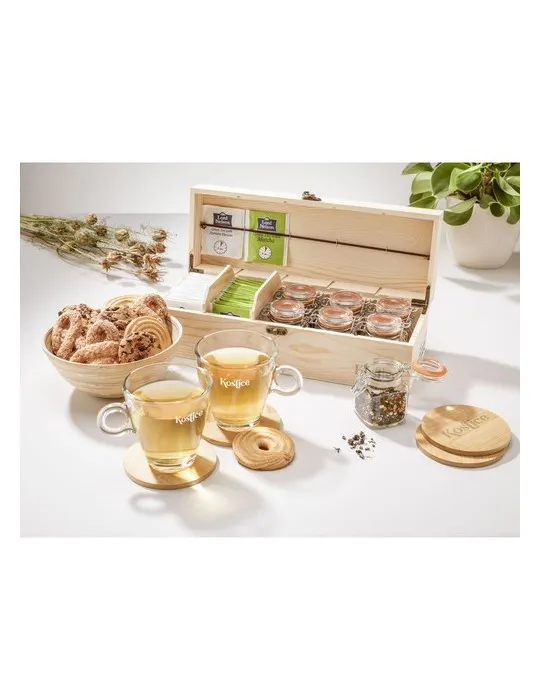 Bamboo Coaster Set sous-verres marquage laser ultra précis